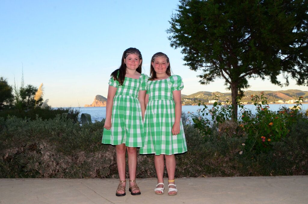 Two sisters on holiday